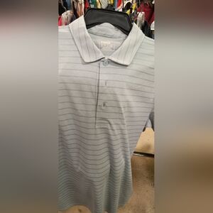 Puma Men's Light Gray Polo Shirt Medium